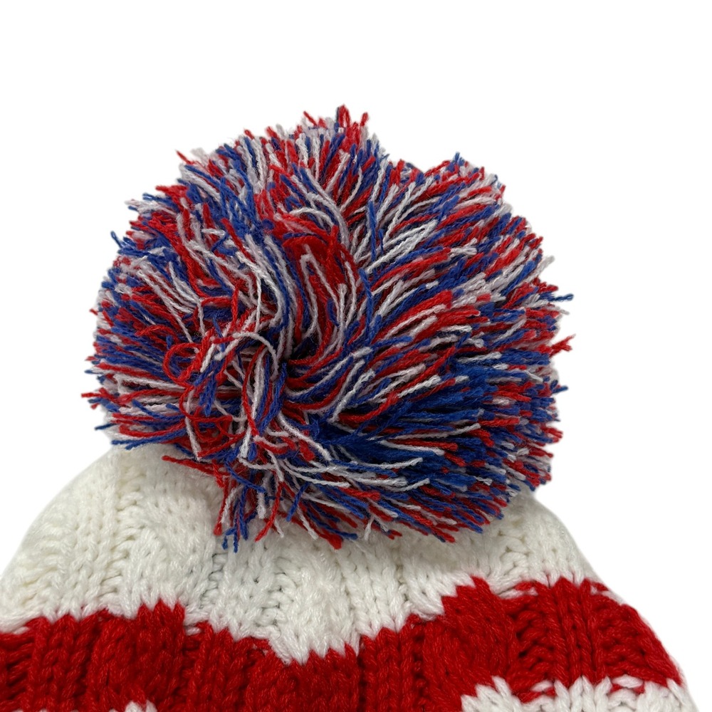 '47 Brand Buffalo Bills Beanie Pom Hat Womens Ashfield Cuff Knit NWT NFL - Picture 3 of 6